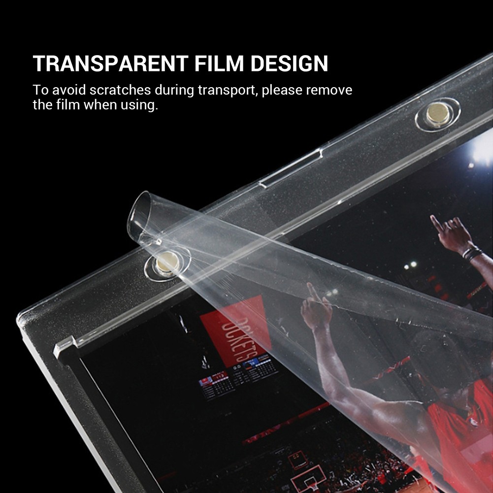 Magnetic Trading Sports Card Holders 175PT Vertical Double Booklet UV Protection