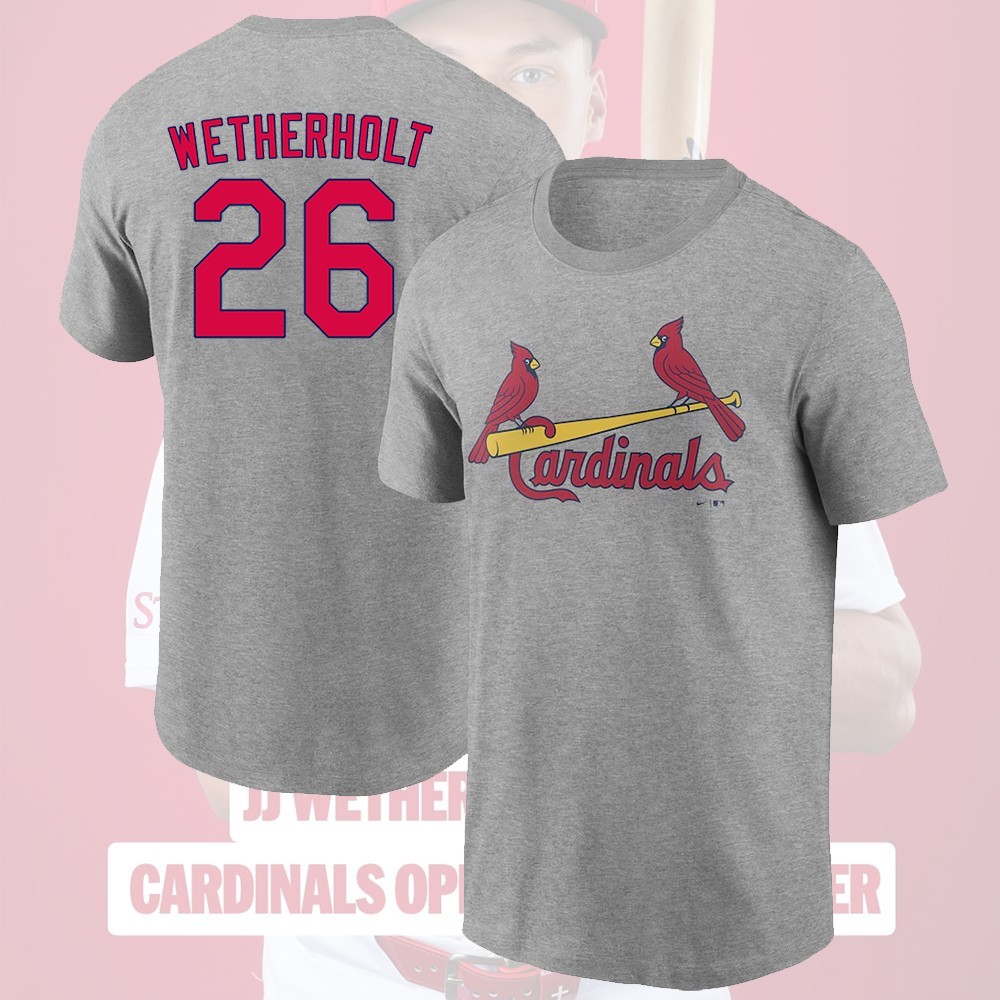 JJ Wetherholt #26 St. Louis Team 2026 Name & Number Player Unisex Fan Gifts