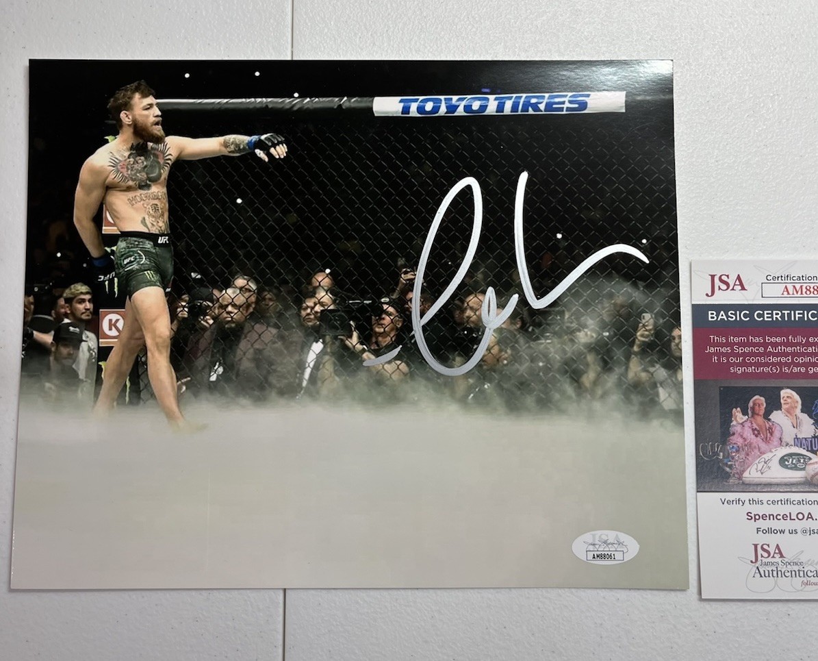 Conor Mcgregor Signed 8×10 Photo Autographed UFC MMA Champ JSA COA Notorious