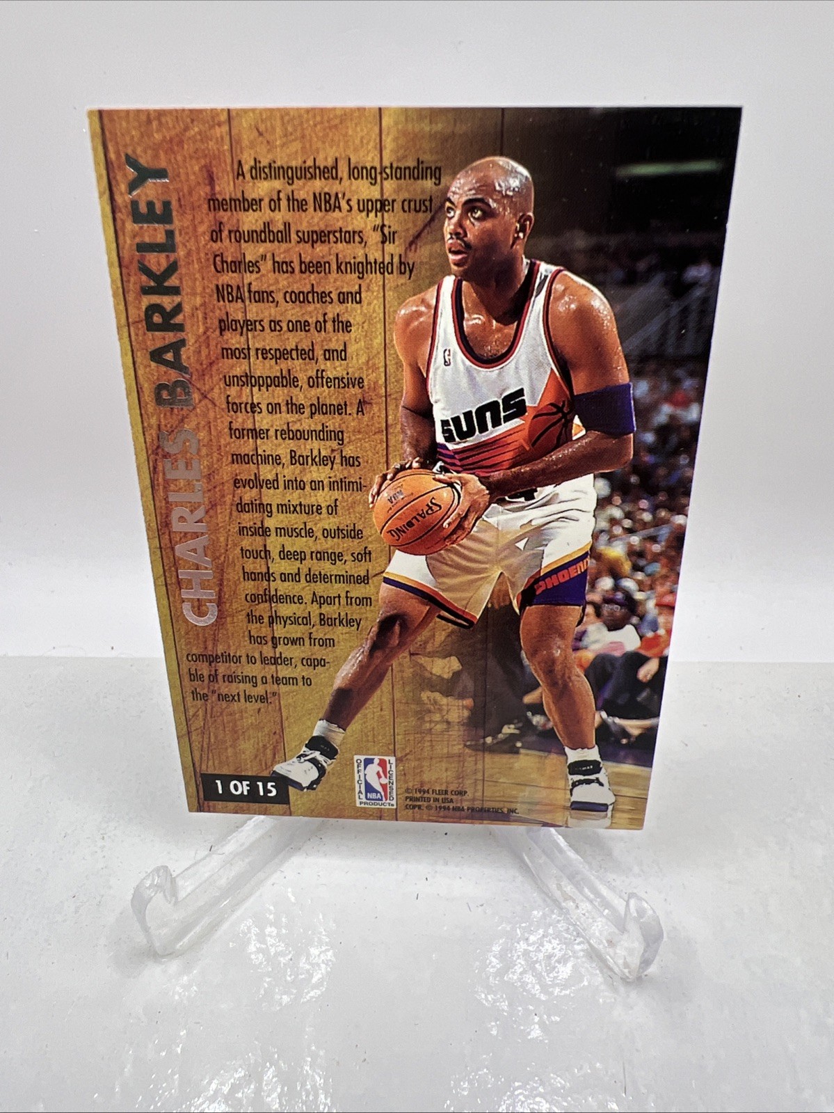 1993-94 Fleer Ultra Charles Barkley Famous Nicknames Sir Charles #1 Phoenix Suns