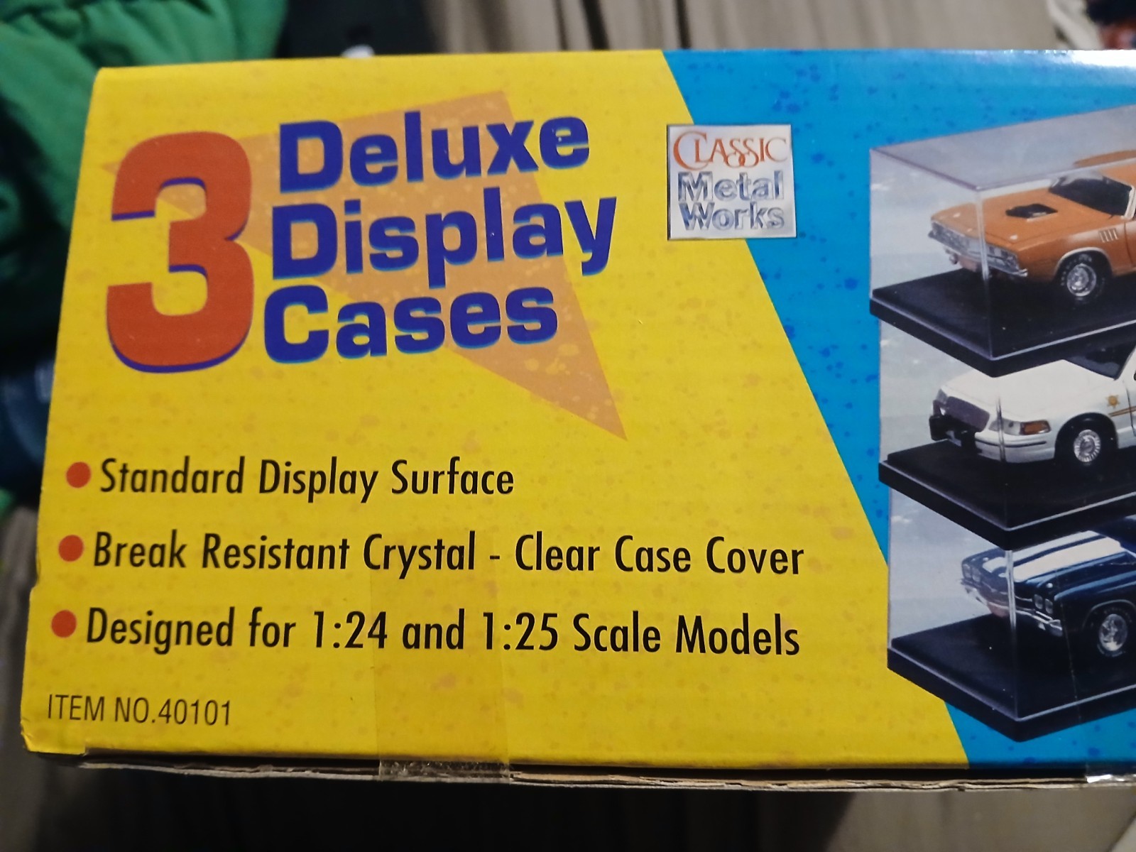 3 Diecast car Deluxe Display Case Super-Value Pack fits 1:24 & 1:25 3 cases!!