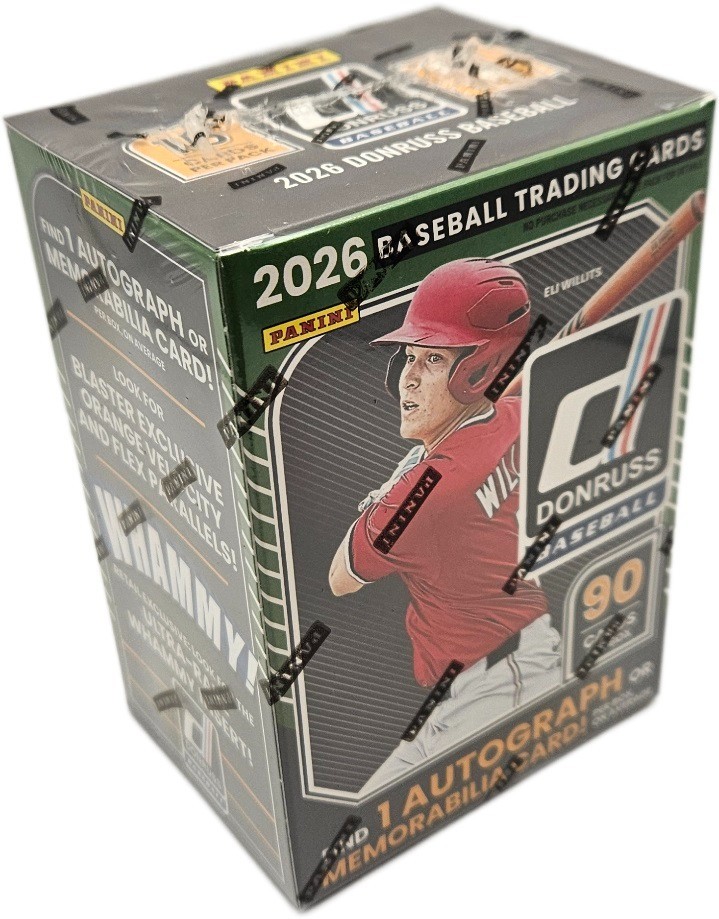 2026 Panini Donruss Baseball Factory Sealed 6 Pack Blaster Box 90 Cards 1 Hit