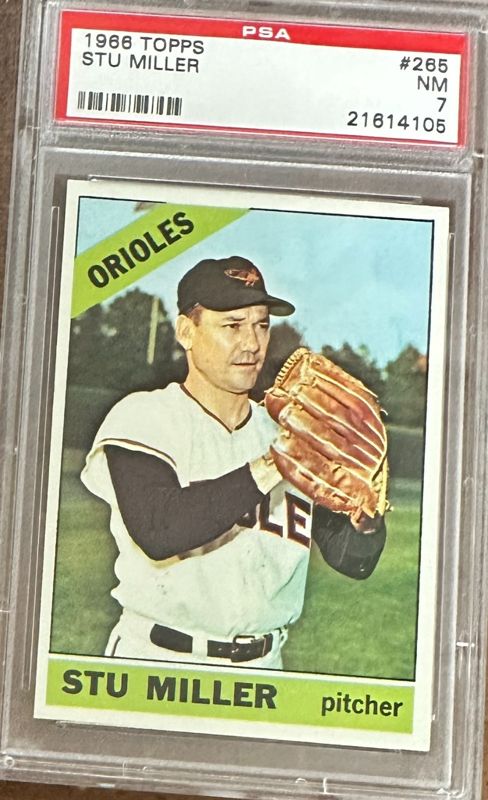 1966 Topps #265 Stu Miller 265 PSA 7 Nr Mint