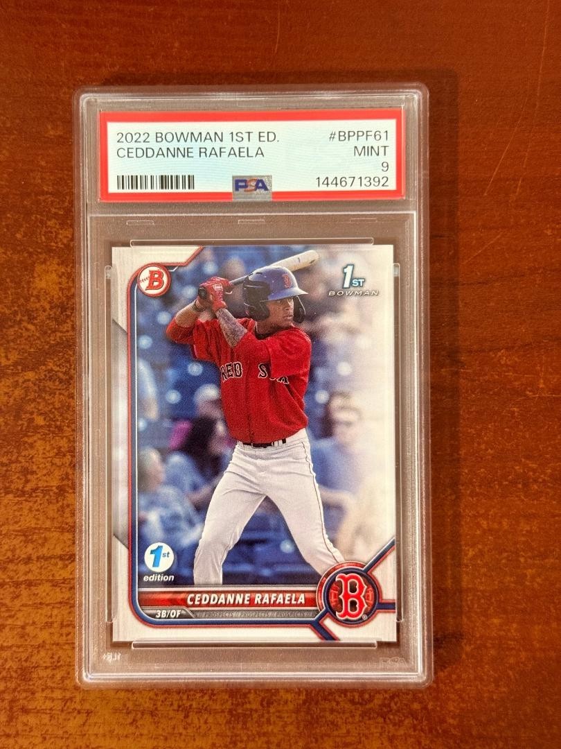 2022 Bowman 1st Edition #BPPF61 Ceddanne Rafaela PSA 9 Mint 1st Bowman Red Sox