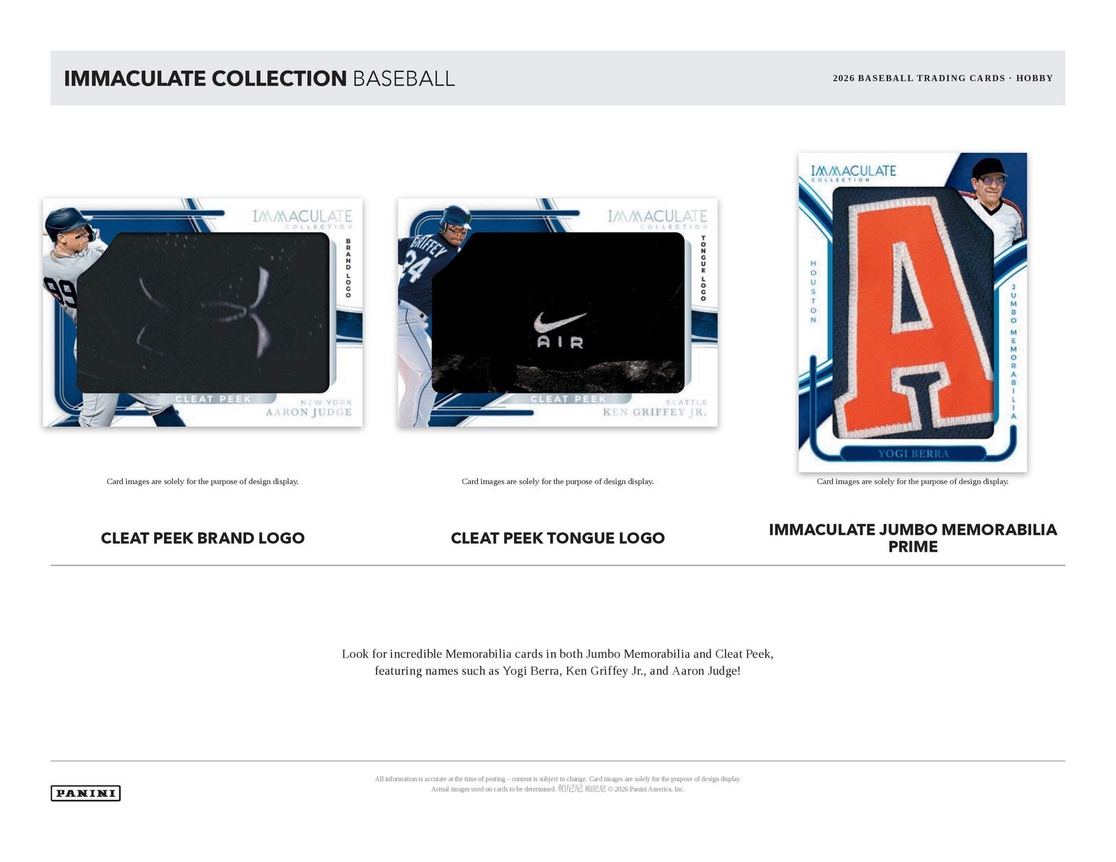 2026 Panini Immaculate Baseball MLB Factory Sealed Hobby Box