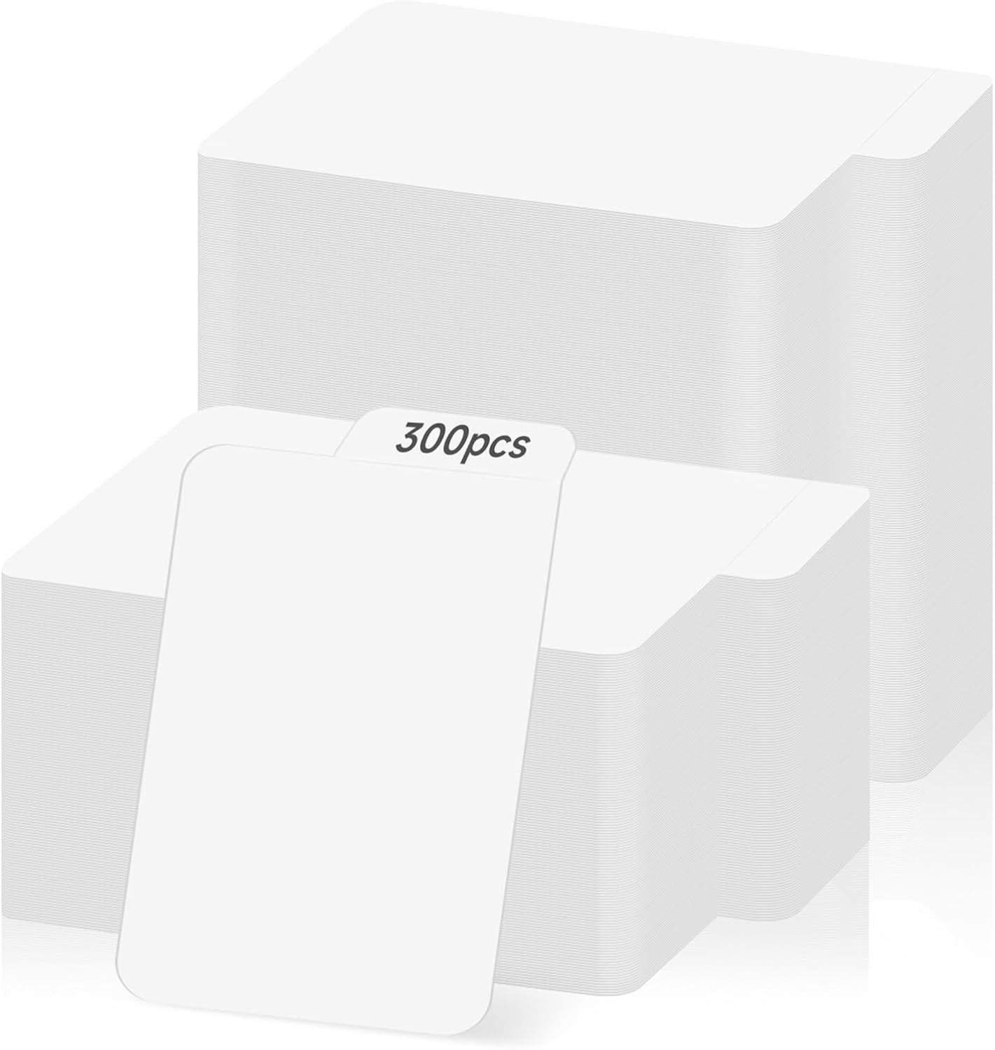 300 Pieces Trading Card Dividers, Blank Paper Card Dividers White Card Separator