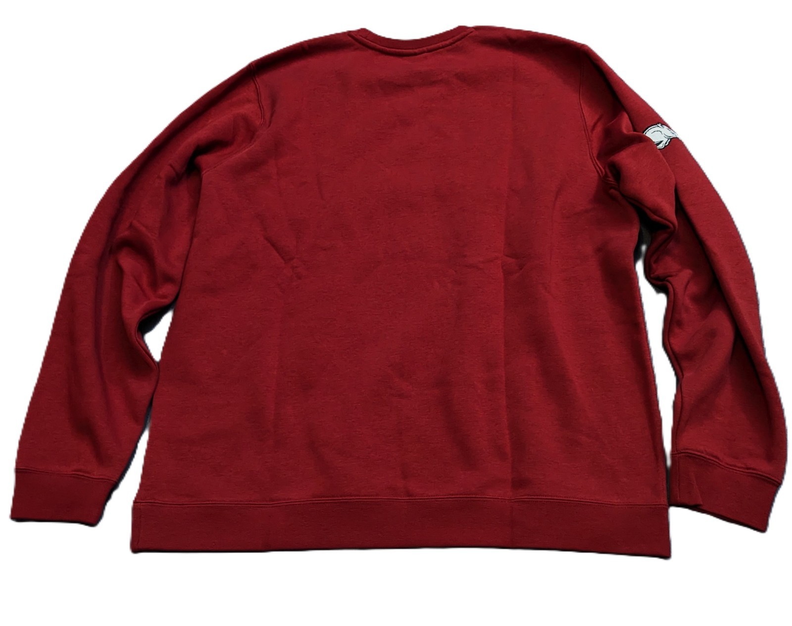 Nike Arkansas Razorbacks Tackle Twill Club Fleece Crew Sweatshirt Mens L