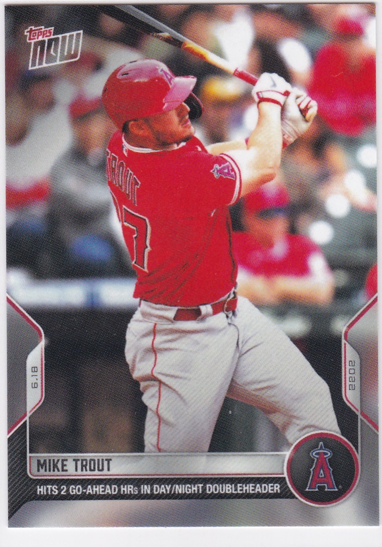2022 TOPPS NOW #368 MIKE TROUT- ANGELS