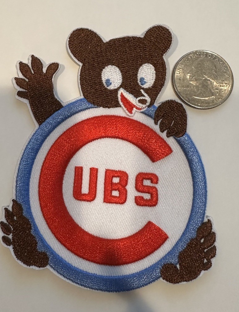CHICAGO CUBS Vintage Style EMBROIDERED IRON ON PATCH Approx: 4”x 3” Beautiful!