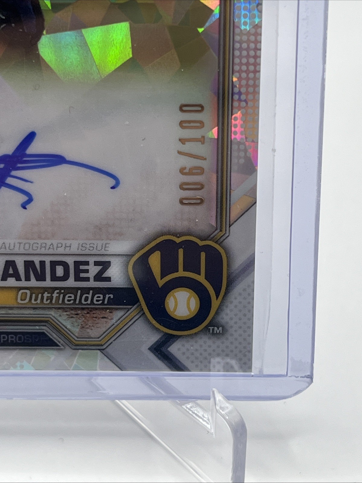 2021 Bowman Chrome – Prospect Autographs Eduarqui Fernandez #CPA-EF Atomic…