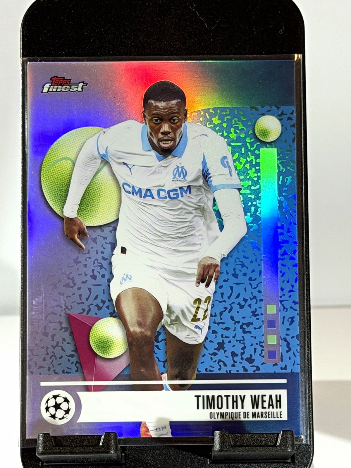 Topps Finest 2025-26 UEFA Club Competitions Timothy Weah REFRACTOR