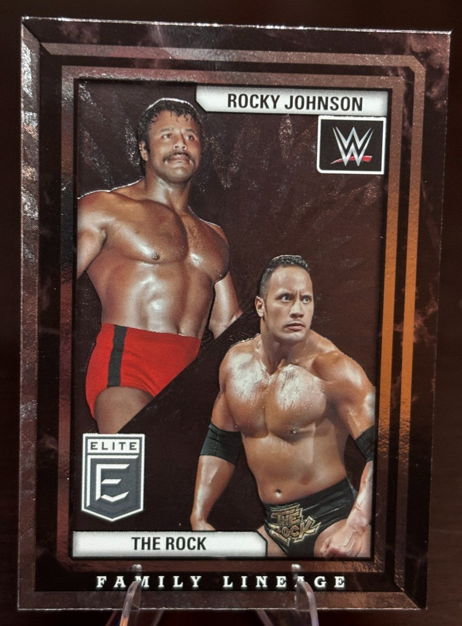 The Rock Rocky Johnson 2023 Donruss Elite WWE Family Lineage #9 Wrestling
