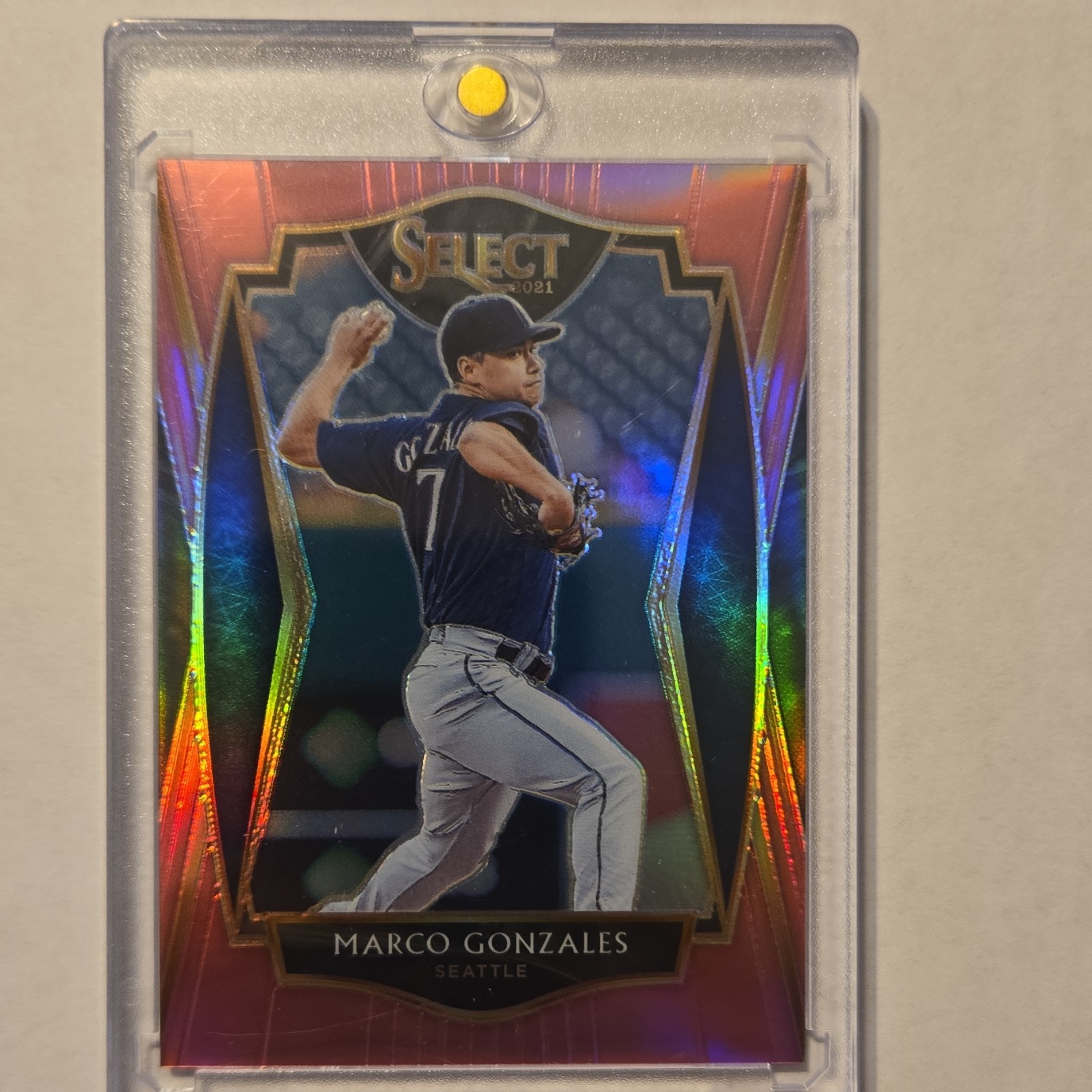 Panini 2021 Select Marco Gonzales Mariners Pink Premier Level Prizm /10