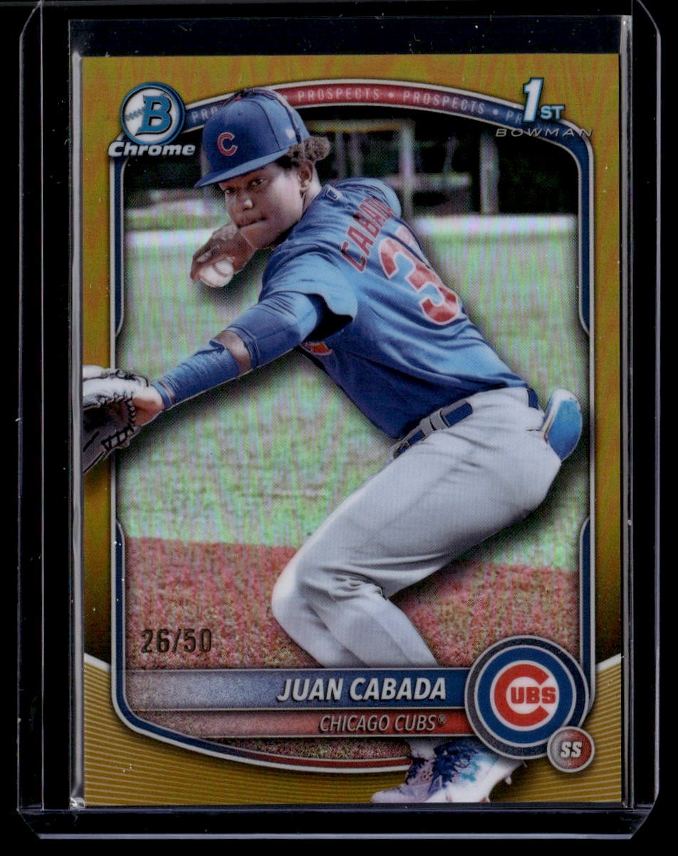 2025 Bowman Chrome #BCP-207 Juan Cabada True Gold /50