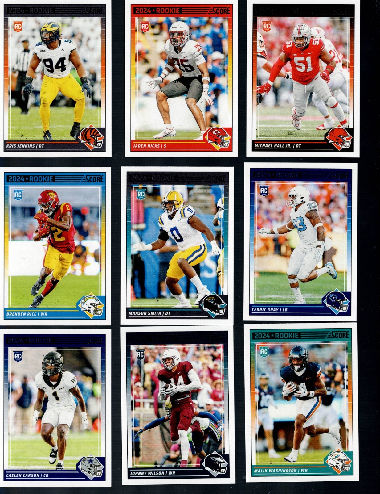 2024 SCORE FOOTBALL COMPLETE YOUR SET 251-400 BUY MORE SAVE MORE