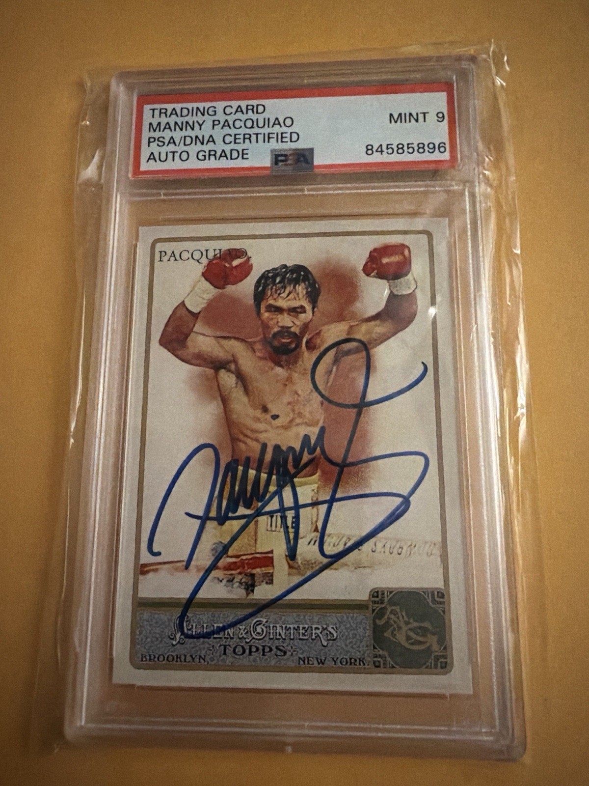 2011 Topps Allen And Ginter Manny Pacquiao Psa 9 Autograph Auto