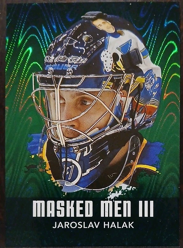 2010 – 2011 ITG Masked Men III Jaroslav Halak Emerald 1/1 #MM-21 Hockey Card