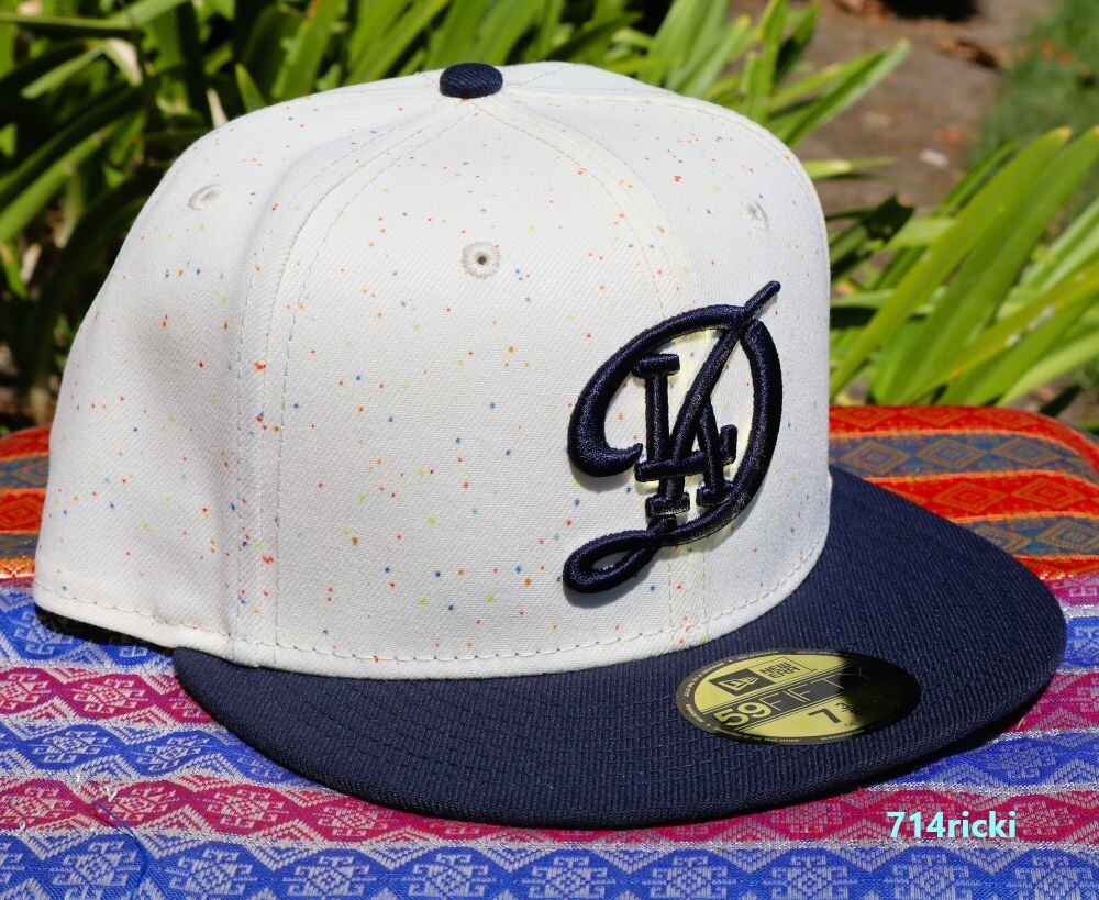 2024 MLB City Connect Los Angeles Dodgers Fitted Hat New Era 59FIFTY White Blue