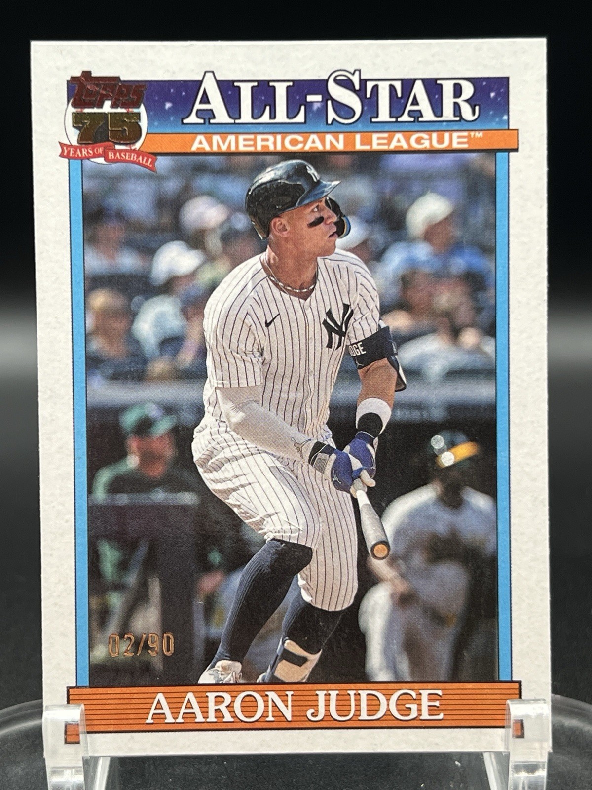 2026 Topps Series 2 Aaron Judge #91AS-1 Vintage Stock 1991 Topps All-Stars /90