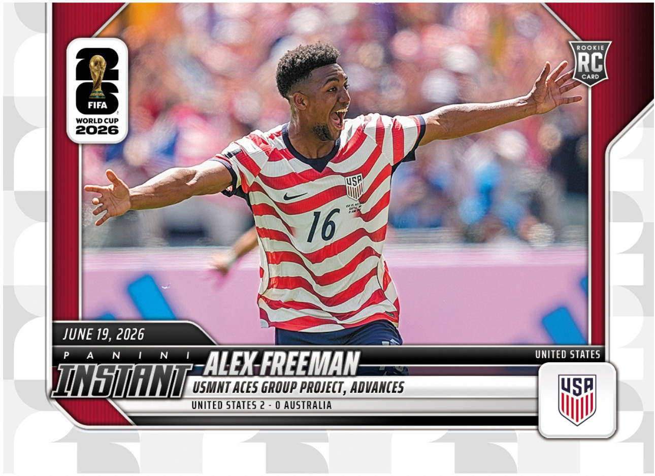 Alex Freeman 2026 Panini Instant FIFA World Cup #67 United States – Presale