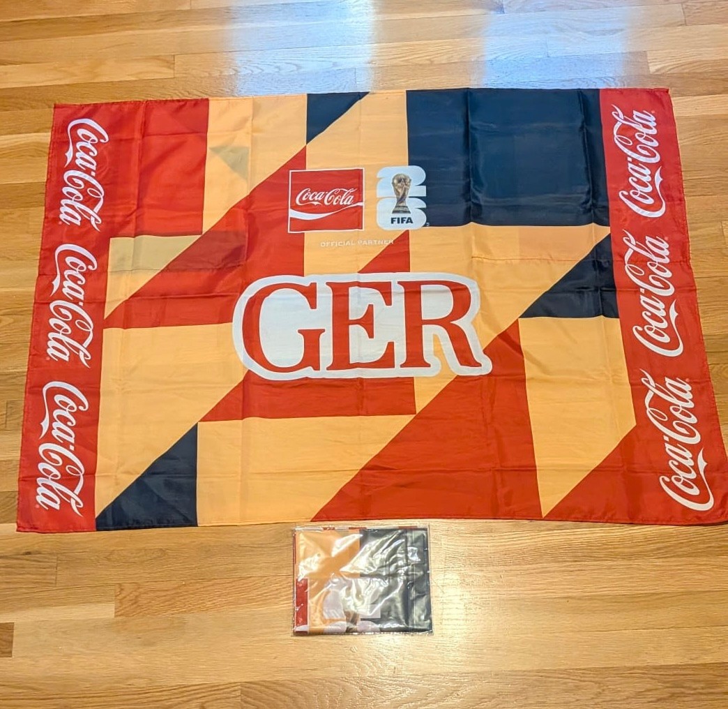 2026 FIFA World Cup Coca-Cola Germany Promo Flag – Cape Unworn/Unused