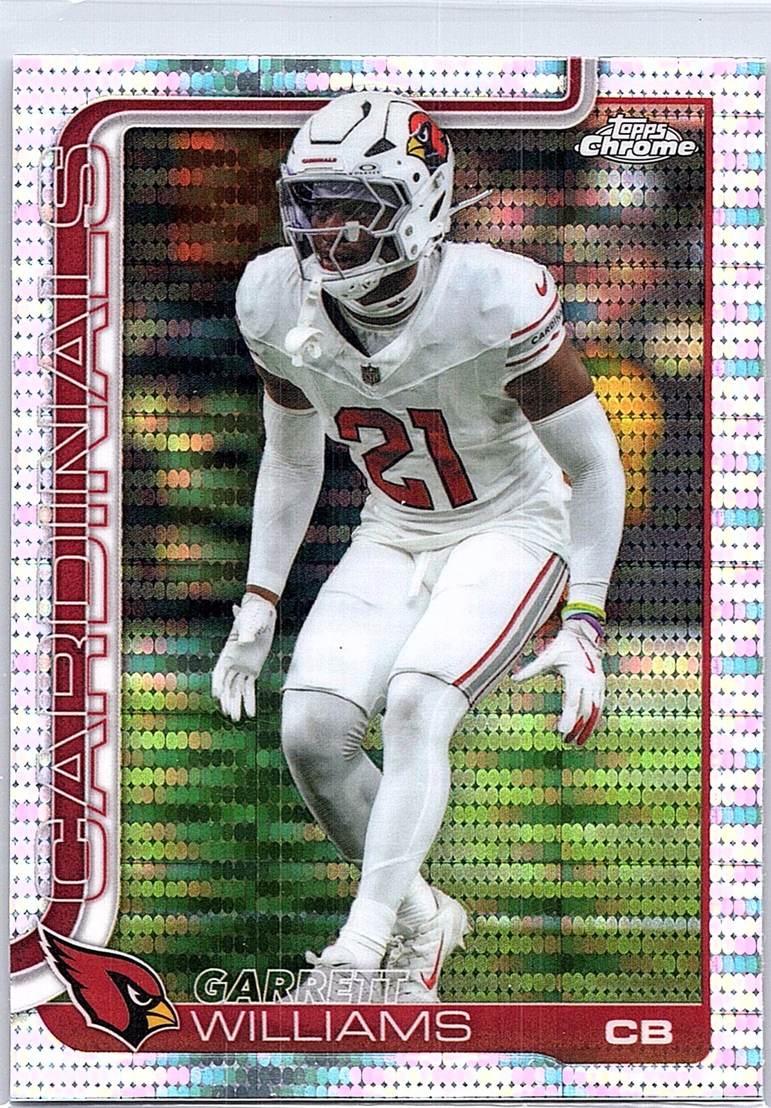 2025 Topps Chrome #6 Garrett Williams Pulsar Refractor