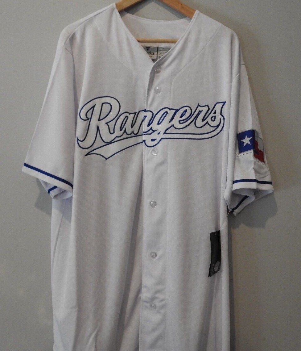 MLB Texas Rangers White Baseball Jersey New Mens Tall Sizes