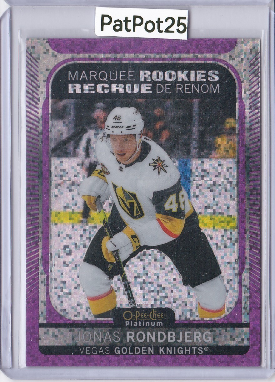 2021-22 Upper Deck 283 Jonas Rondbjerg Marquee Rookies Purple Pixels /299 Vegas