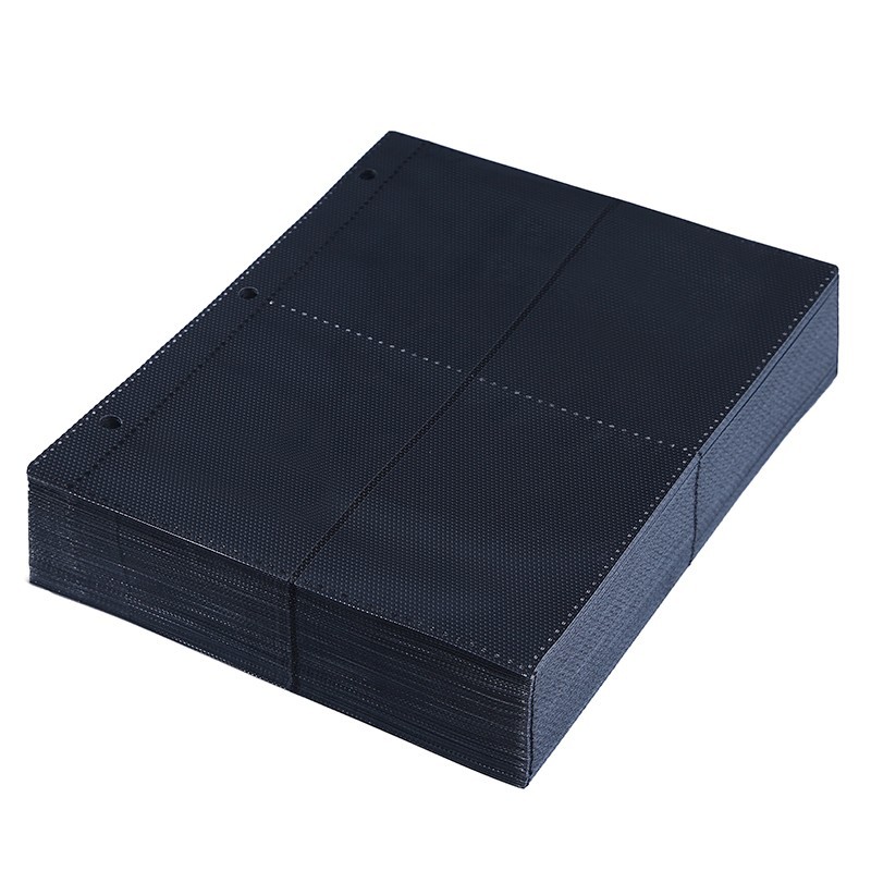 Trading Card Album Binder Protector Pages Sleeves 8 Pocket x 55 Sheets Baseball