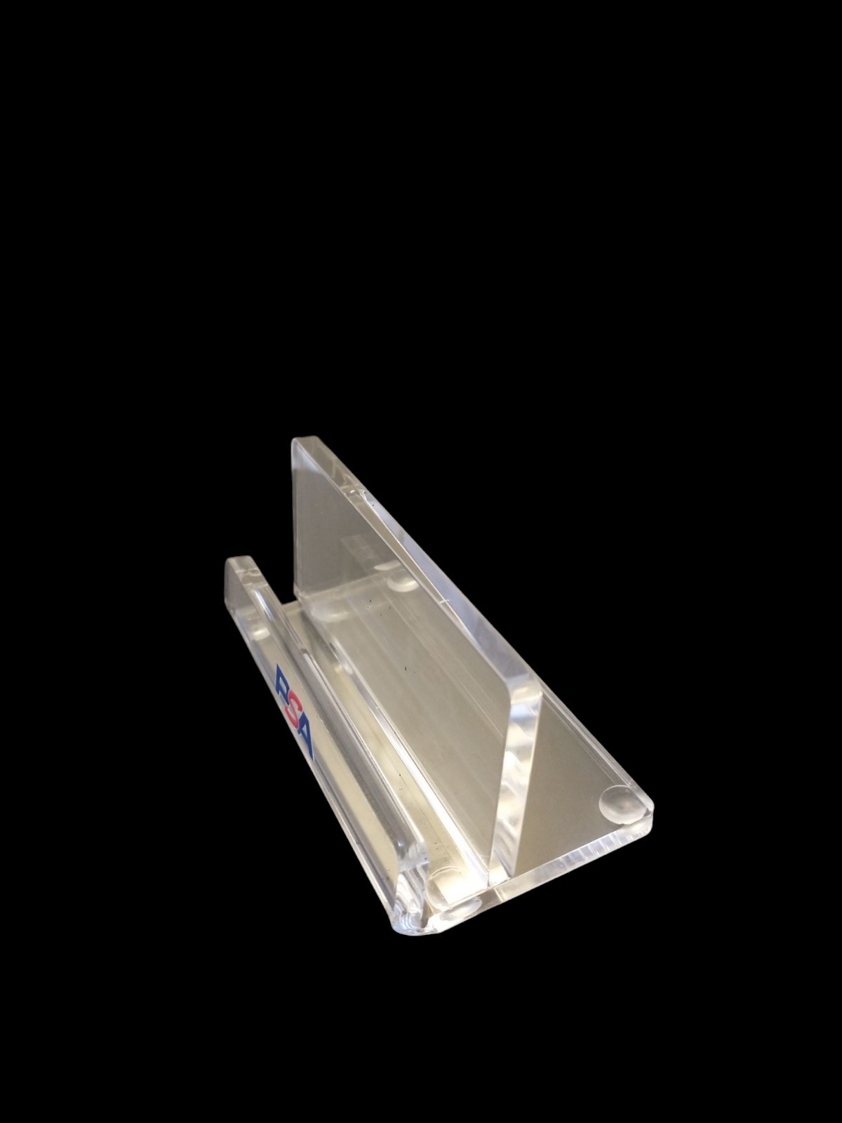 PSA ACRYLIC DISPLAY STAND WITH LOGO FOR GRADED SLAB W/ RUBBER PADS