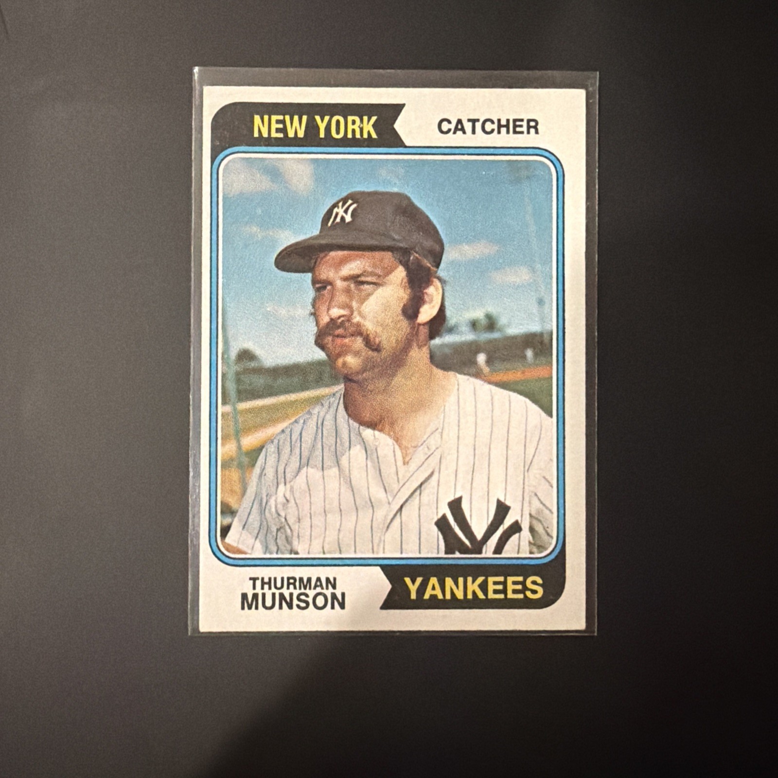 1974 Topps Thurman Munson #340 New York Yankees Baseball Card