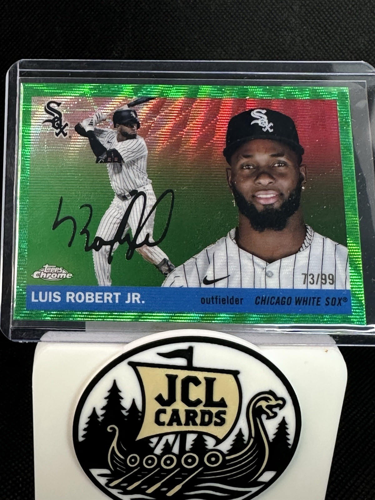 2025 Topps Chrome Platinum – Luis Robert Jr. #90 Green Wave /99