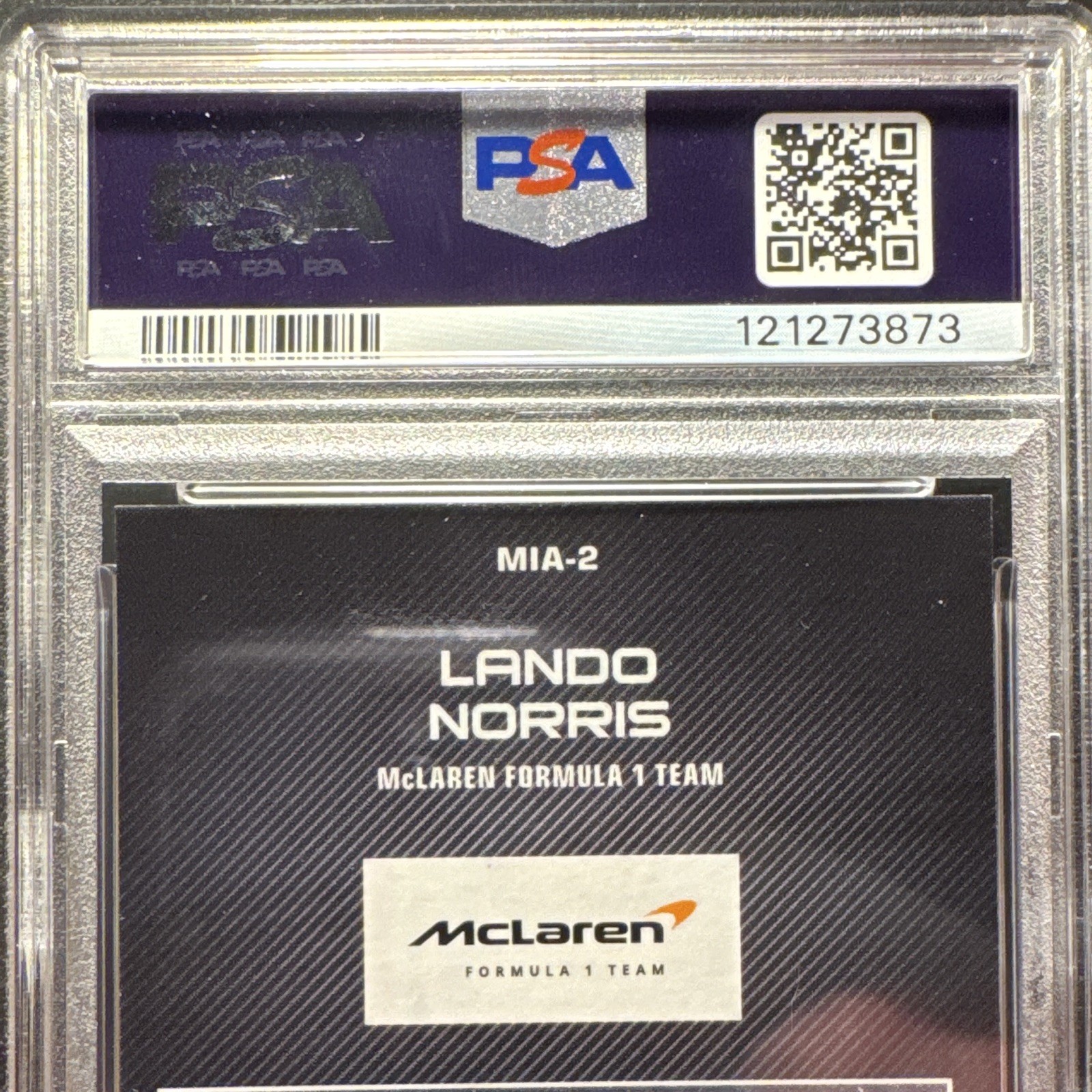 Topps Formula 1 Lando Norris McLaren Miami GP 2025 MIA-2 PSA 10 POP 2