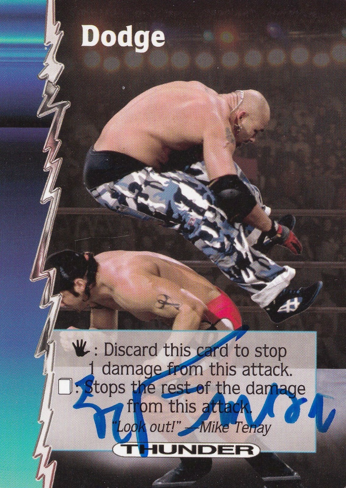 Konnan Signed 2000 Wizards of the Coast WCW Nitro Card #54 Dodge Lucha Libre AAA