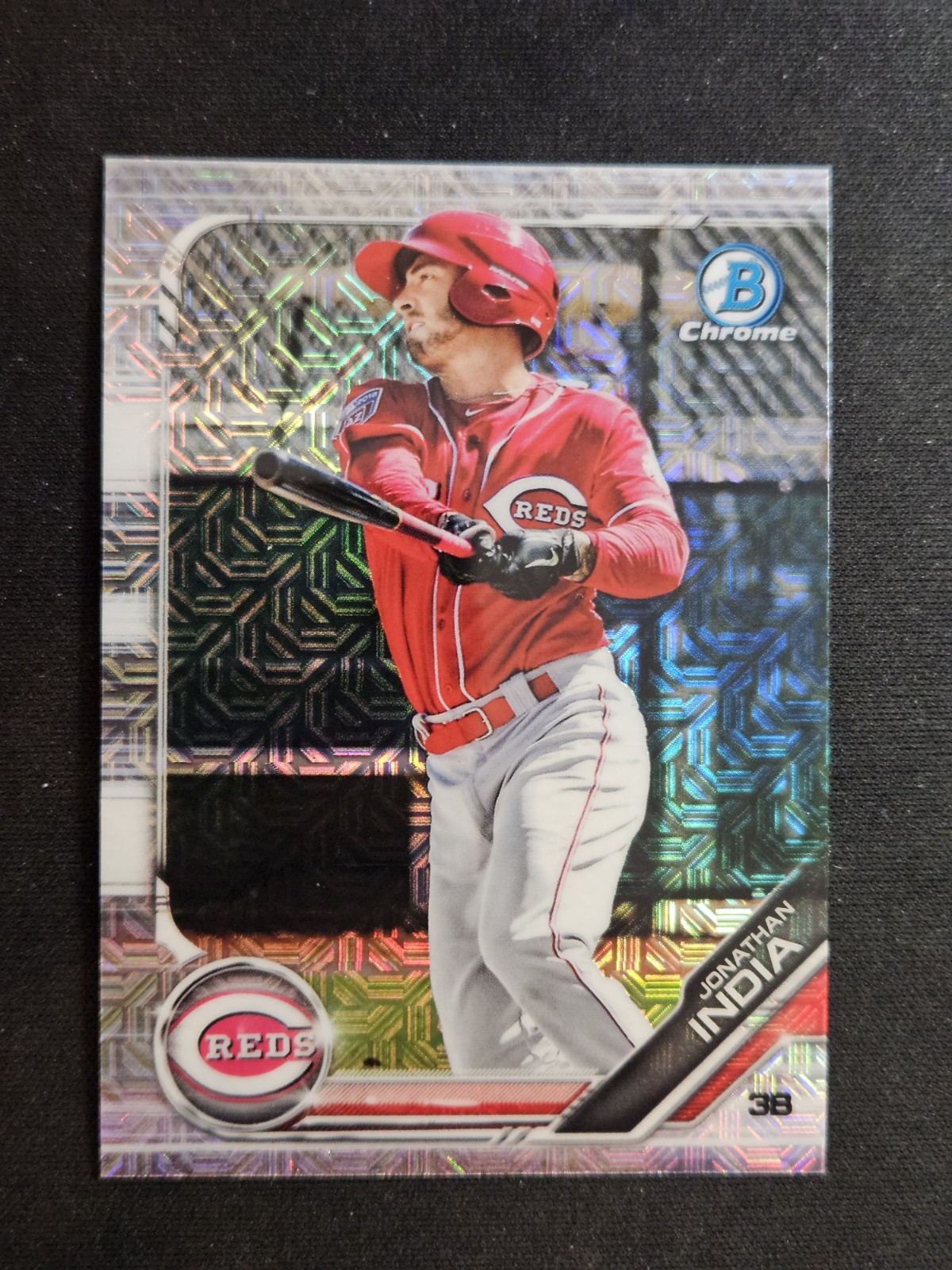 Jonathan India 2019 Bowman Chrome Mega Box Prospects Refractor #BCP-102 Reds