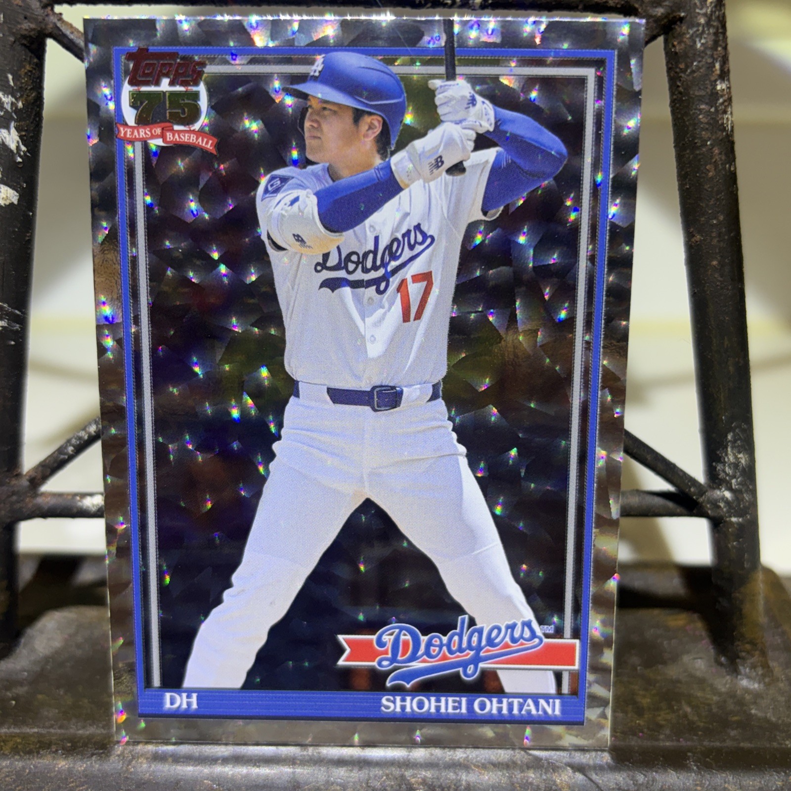 2026 Topps 75 Series 2 Shohei Ohtani Dodgers 1991 Crackle Foil Insert #91B2-1