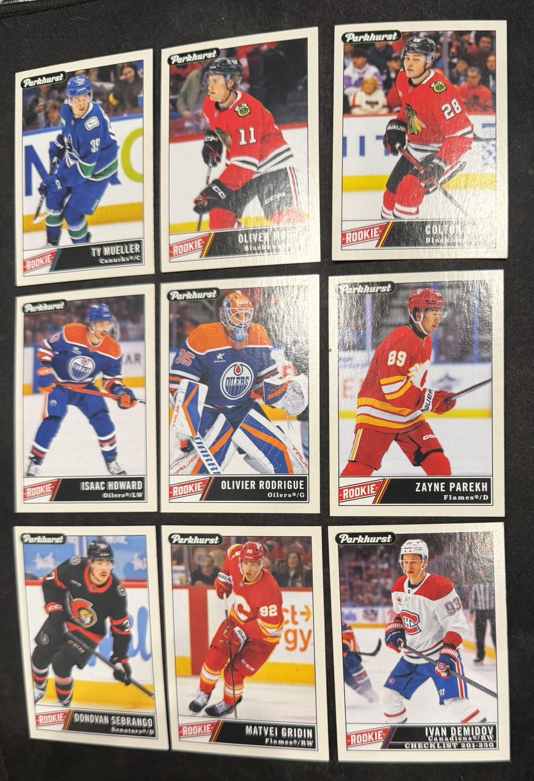 2025-26 Parkhurst Champions Hockey – Set Builder #1-250 w/ Rookies – You Pick!