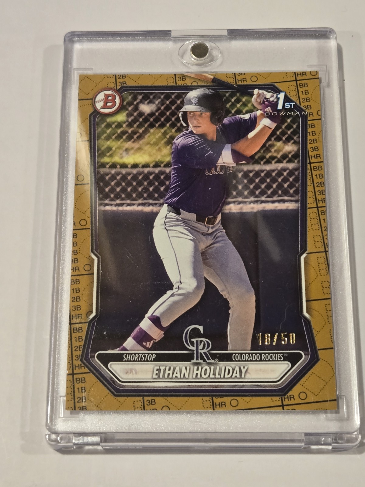 2026 Bowman Ethan Holiday 1st Bowman Gold Pattern /50 – Paper