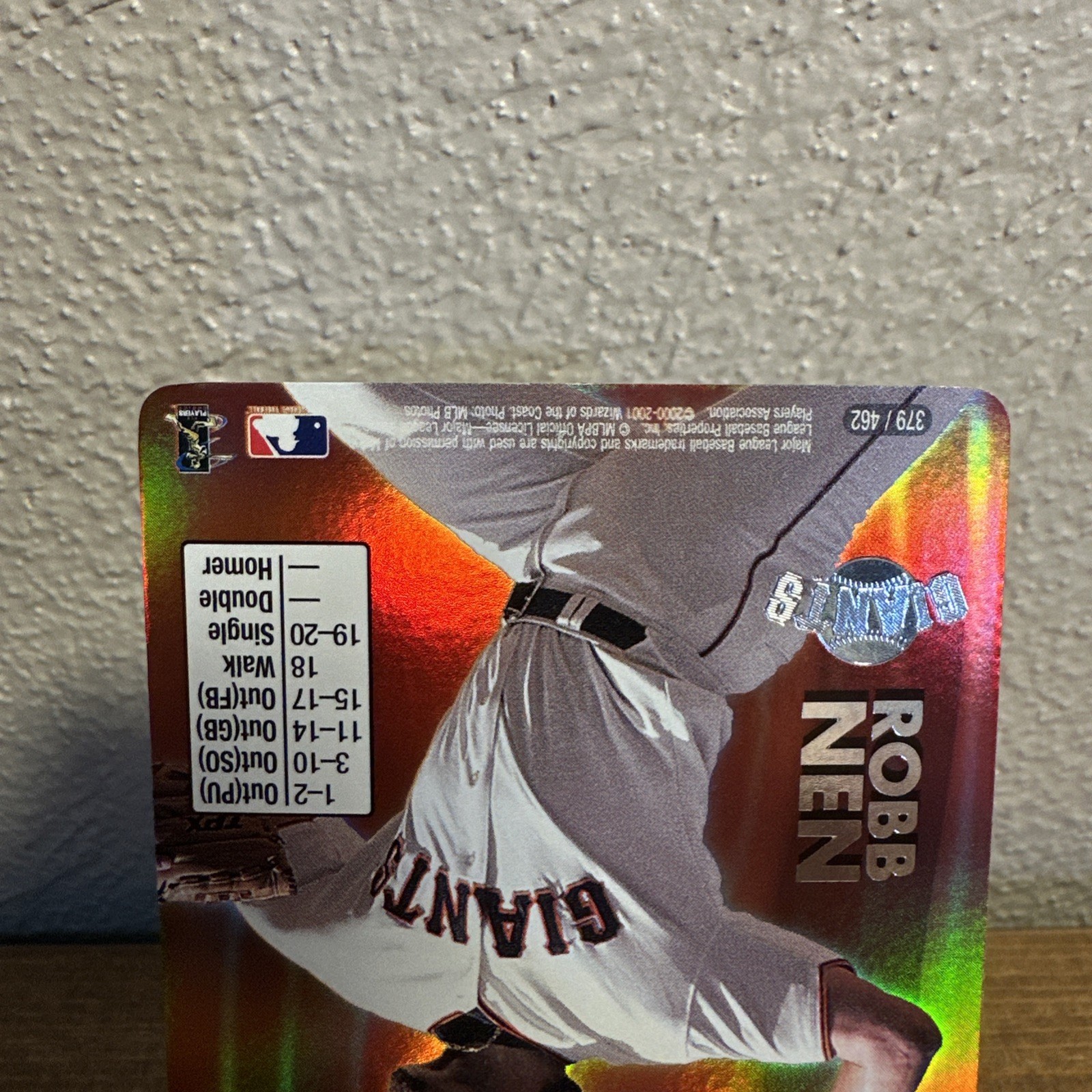 2001 MLB Showdown Rob Nenn HOLO #379/462 San Francisco Giants Unlimited