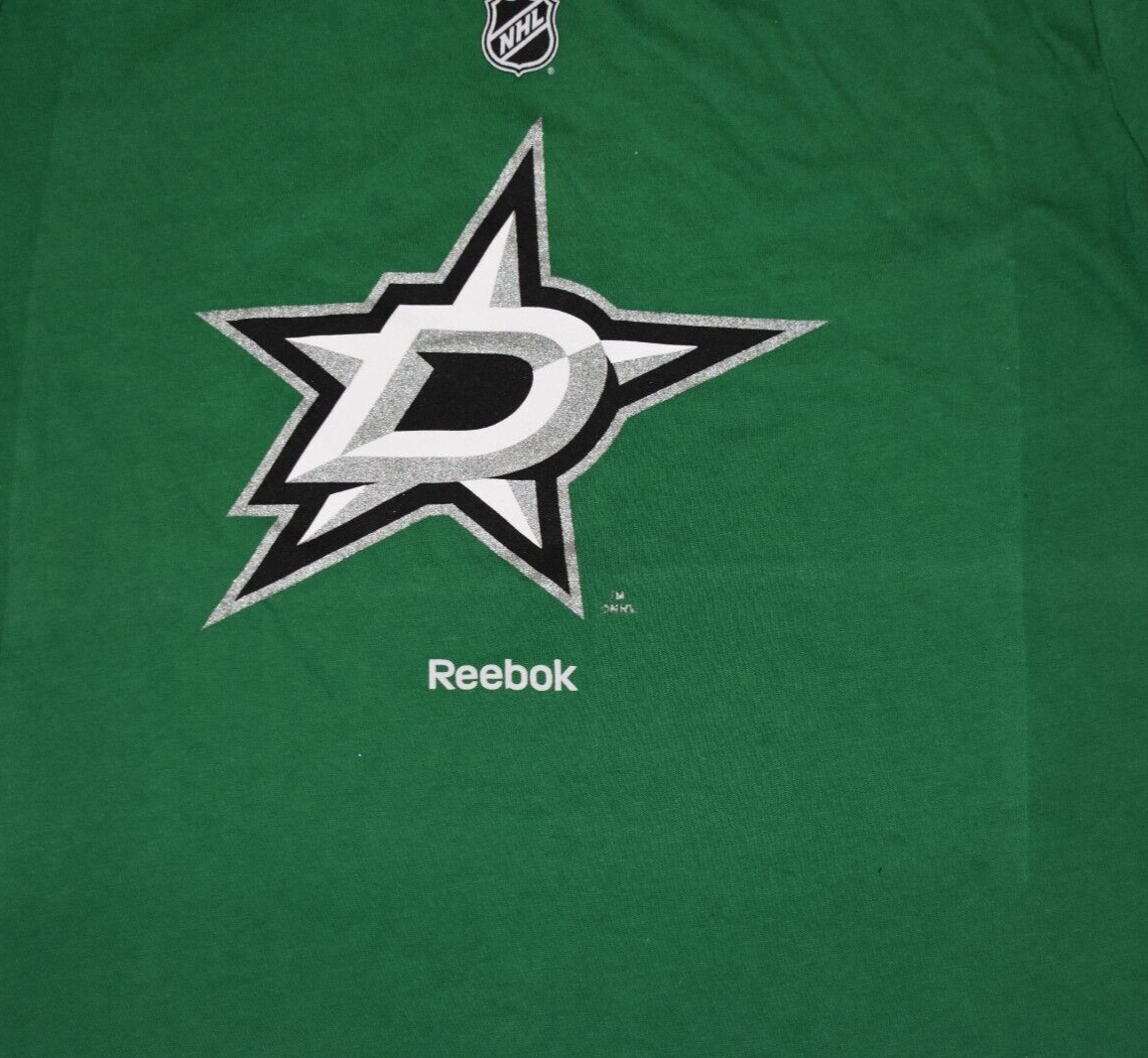 Reebok Youth Boys NHL Dallas Stars Hockey Green Shirt NWT M, L, XL