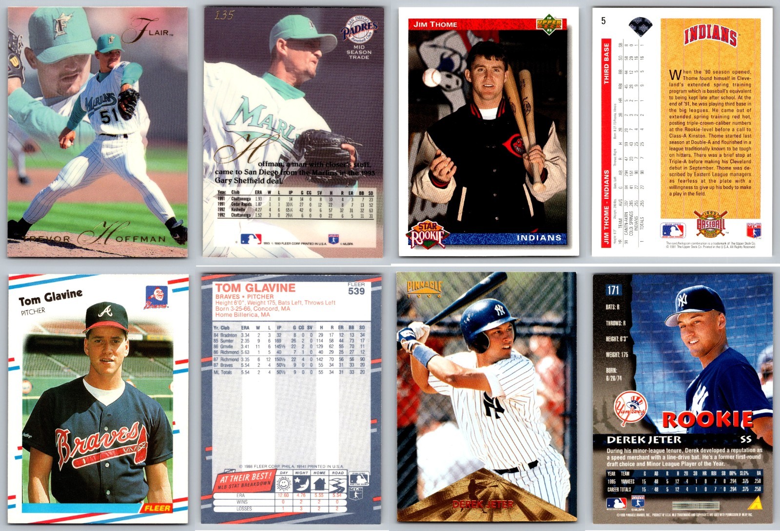Rookie Card Lot of Stars & Hall of Famers – Derek Jeter HOF