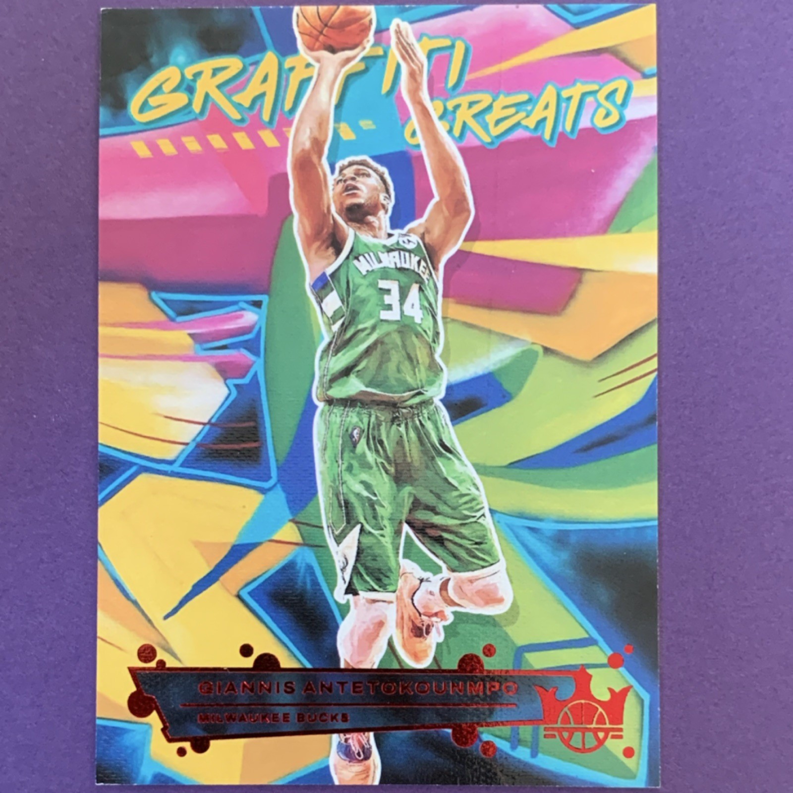 Panini Court Kings 2021-22 Graffiti Greats Giannis Antetokounmpo #3 /149