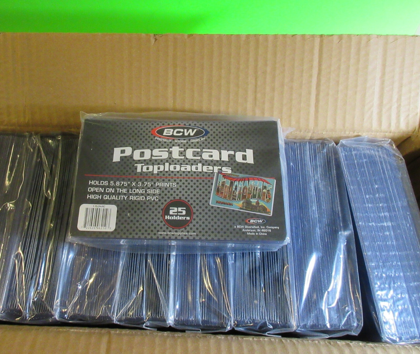 500 POSTCARD TOPLOADERS,HOLDERS,RIGID PVC,ARCHIVAL SAFE,FITS 5.875″X 3.75″ CARDS