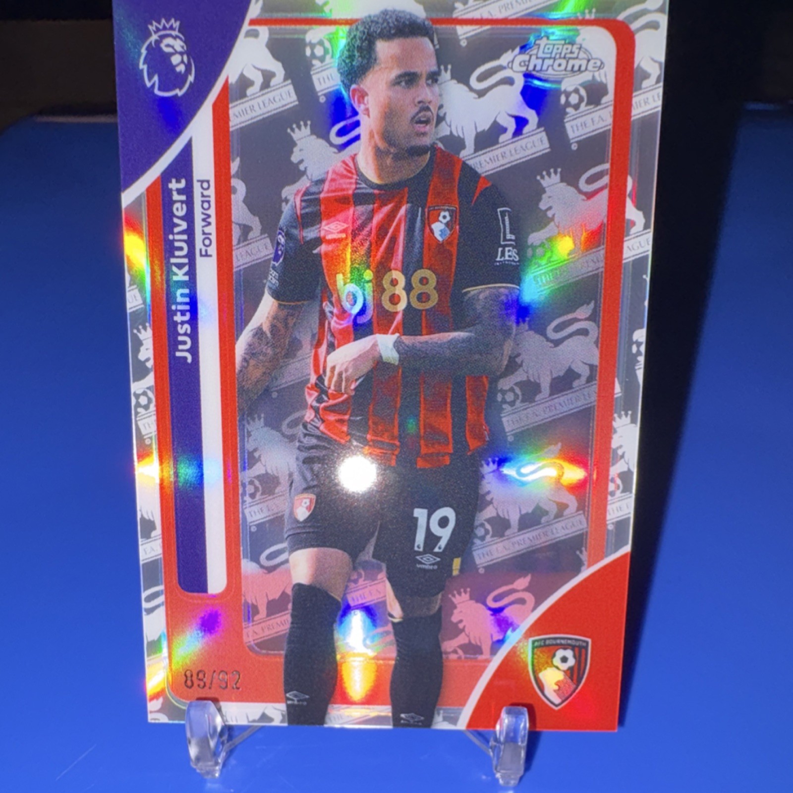 2026 Topps Chrome Justin Kluivert AFC Bournemouth 89/92