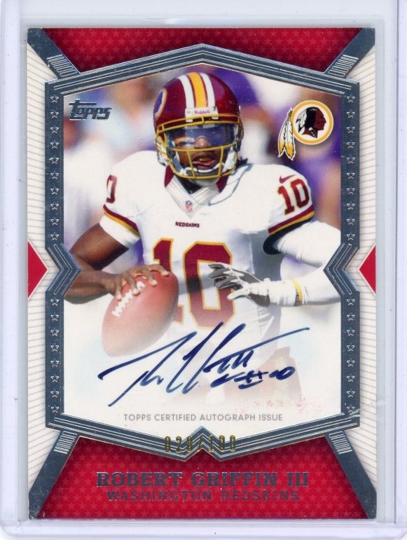 Robert Griffin III On-Card Autograph /100: 2012 Topps Company. Redskins QB! ?