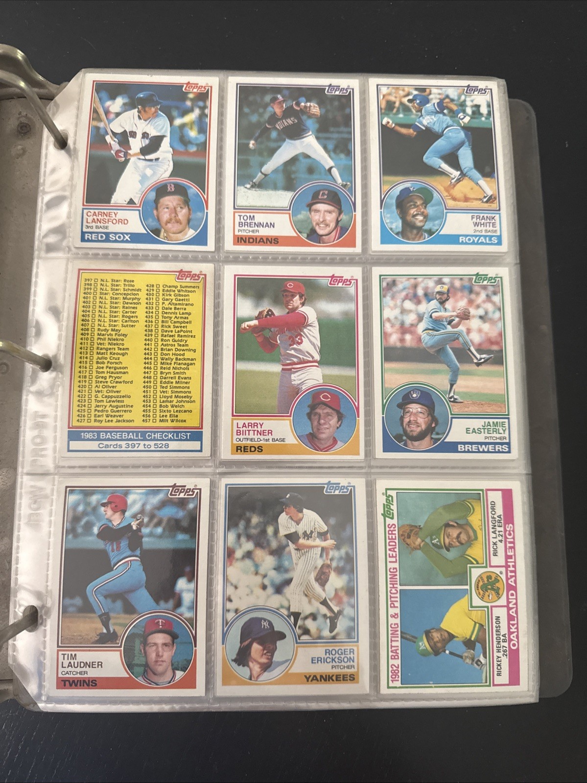 1983 Topps Baseball Cards 397-594 +Rookies -You Pick- MLB Trading Card
