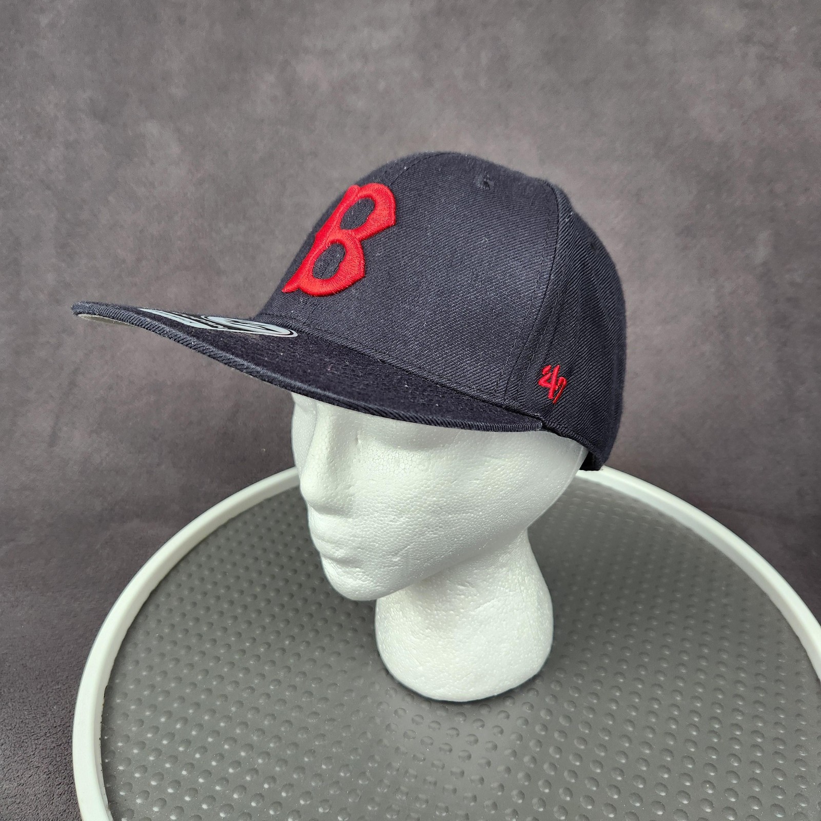 Boston Red Sox Hat Cap Snap Back Mens One Size Blue MLB Baseball 47 Cooperstown