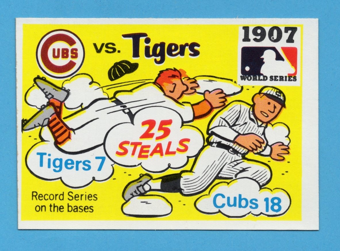 1971 Fleer LAUGHLIN WORLD SERIES 1907 Cubs vs. Tigers #5 NRMT! Free Shipping