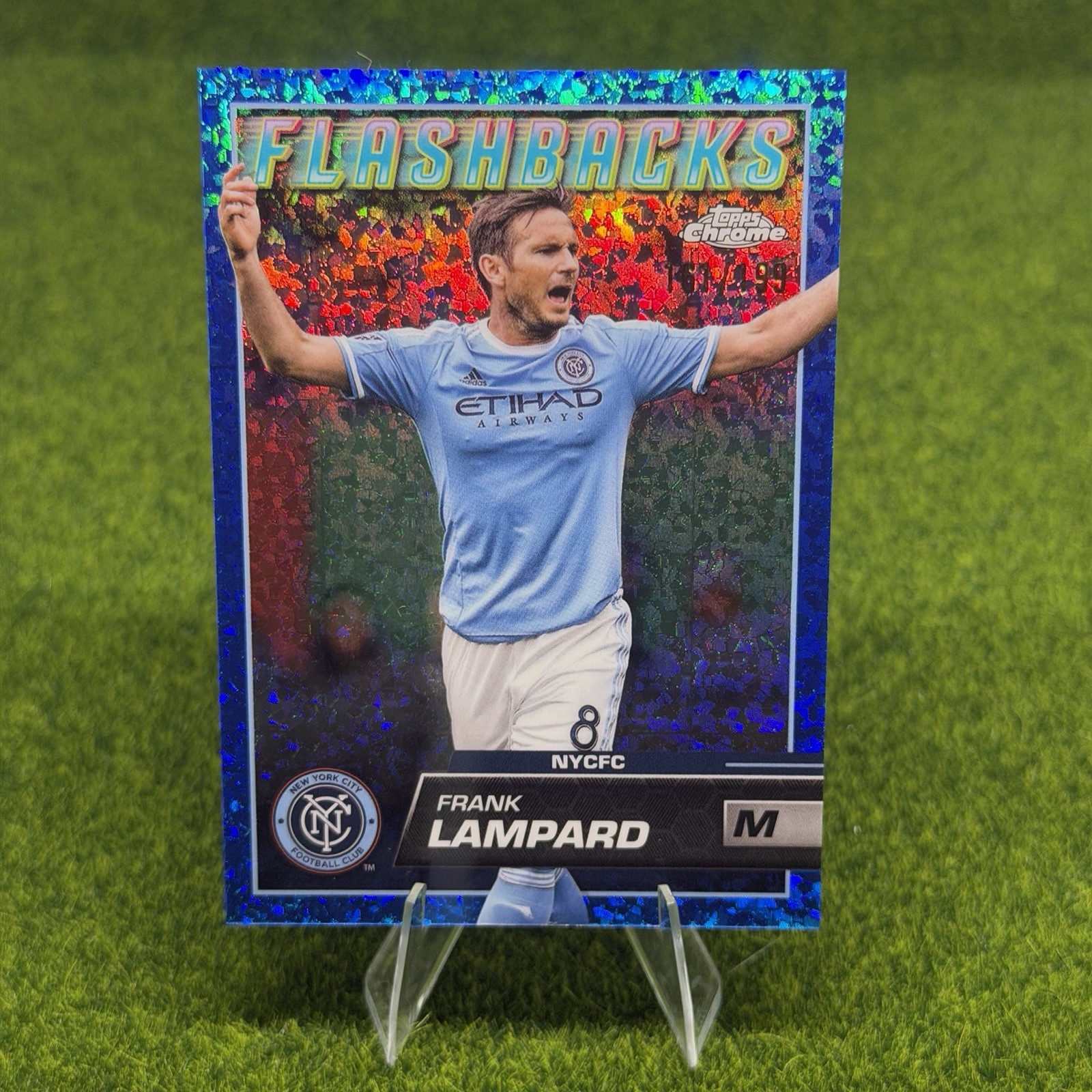 2023 Topps Chrome MLS BLUE WAVE REFRACTOR /199 #64 FRANK LAMPARD FLASHBACKS