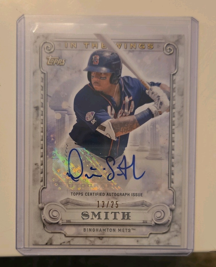2017 Topps Pro Debut – In the Wings Dominic Smith #ITW-DS Auto /25 (AU, RC)